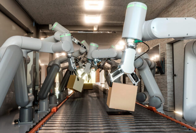 Imagem de um técnico com tablet em mãos, analisando um circuito de aquecimento e automação predial.